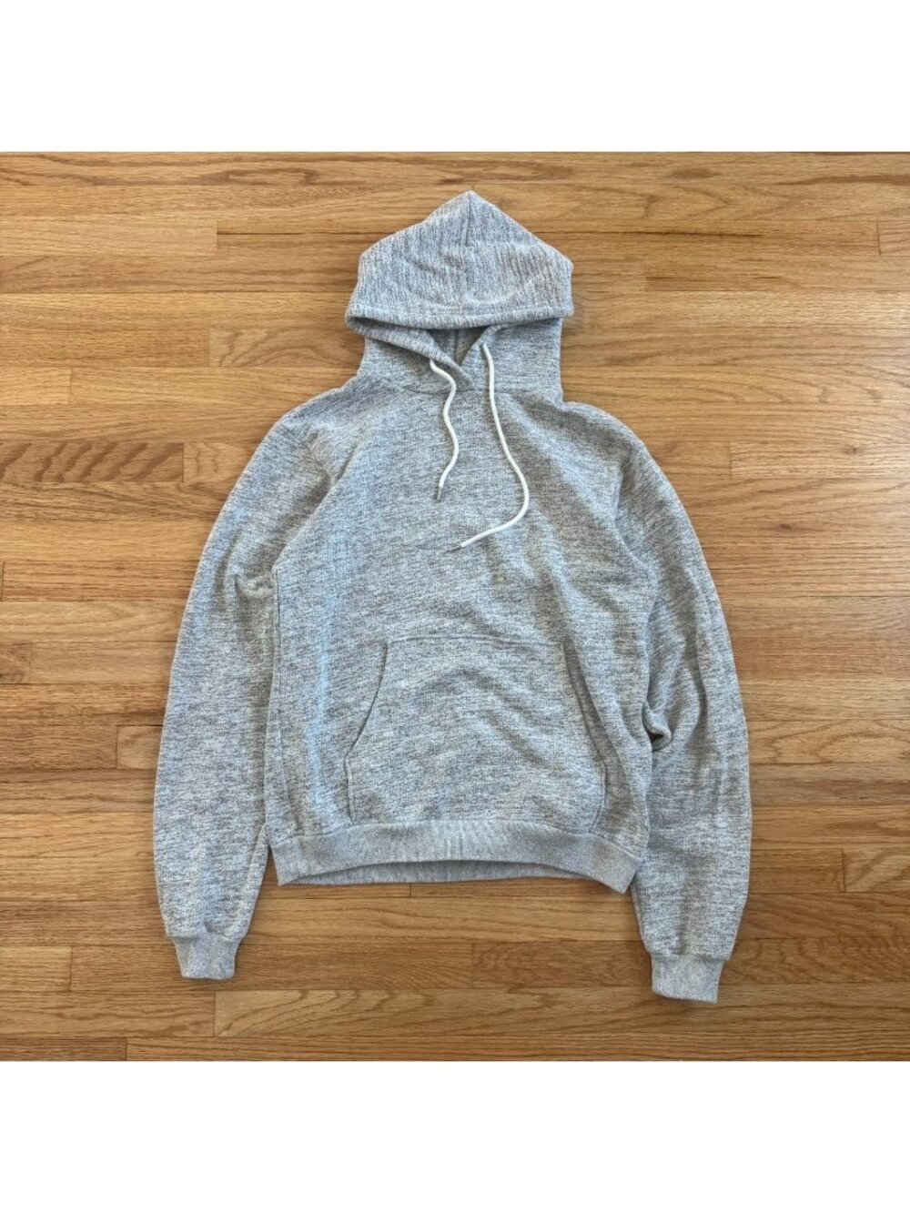 John Elliott Tan Melange Cotton Fleece beach Hoodie Large